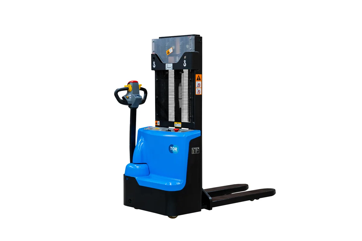 Штабелер самоходный 1,5 т 2,5 м TOR WS15H-2500SC PRO Li-ion 24/60 В/Ач контр. скорости подъема